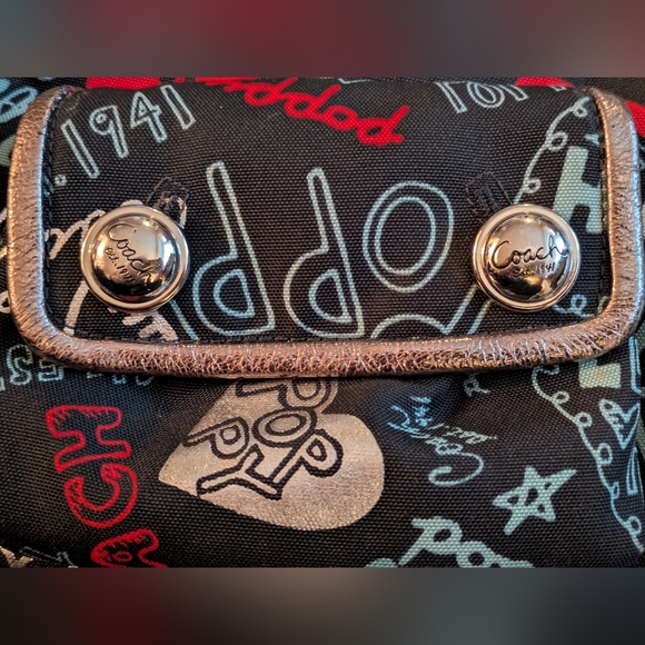 Coach Black and Red Graphic Crossbody Bag - Picture 9 of 9